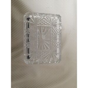 JG Durand Cristal d'Arques France Fontenay Crystal Trinket Box 6.5 x 5 x3 Vanity